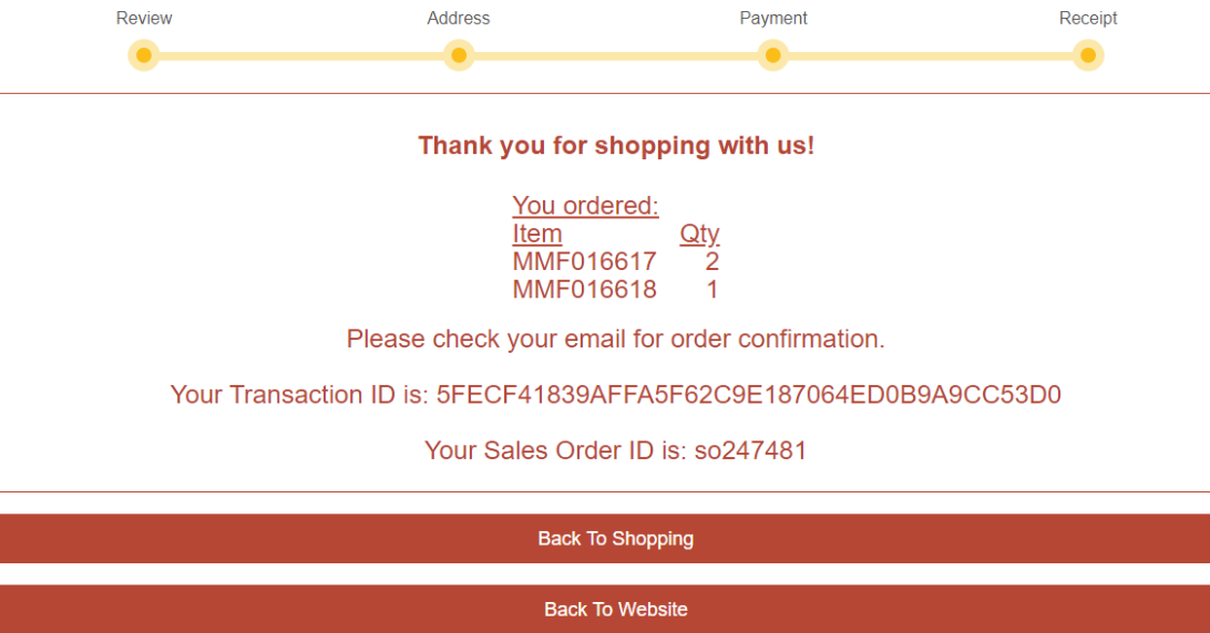 E-Commerce login